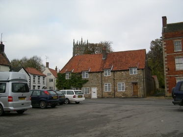 The centre of Folkingham.