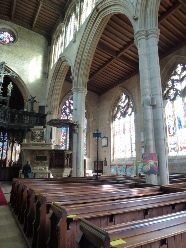 Interior of Sleaford church.