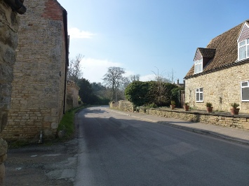 The road through Little Bytham. 