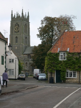 The centre of Folkingham. 