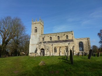 Church of All Saints in Hougham. 