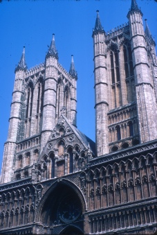 Lincoln Cathedral in 1970.