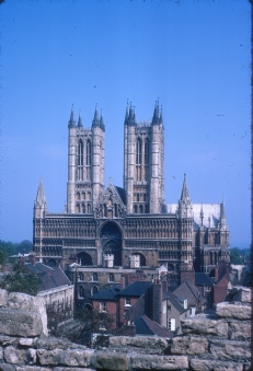 View of Lincoln Cathedral. 